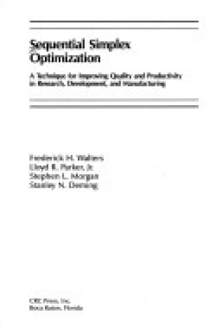 Cover of Sequential Simplex Optimization