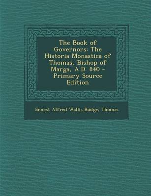 Book cover for The Book of Governors