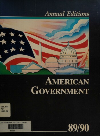 Book cover for American Government 1989-1990