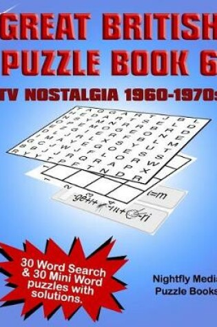 Cover of Great British TV Nostalgia Puzzle Book 1960s -1970s