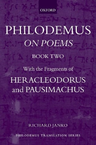 Cover of Philodemus: On Poems, Book 2