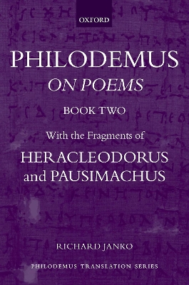 Book cover for Philodemus: On Poems, Book 2