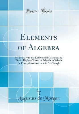 Book cover for Elements of Algebra