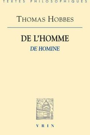 Cover of de l'Homme