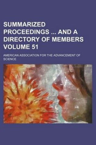 Cover of Summarized Proceedings and a Directory of Members Volume 51