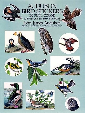 Book cover for Audubon Bird Stickers in Full Colour