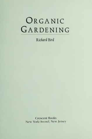 Cover of Organic Gardening