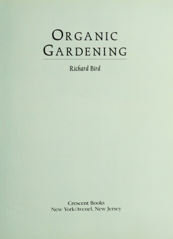 Book cover for Organic Gardening