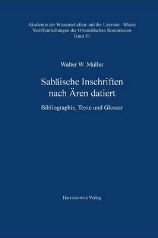 Cover of Sabaische Inschriften Nach Aren Datiert