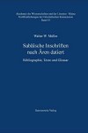 Book cover for Sabaische Inschriften Nach Aren Datiert