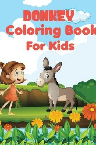 Cover of Donkey coloring book for kids