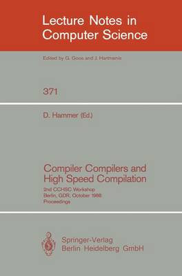 Cover of Compiler Compilers and High Speed Compilation