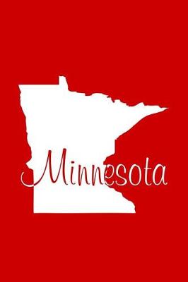 Book cover for Minnesota - Red Lined Notebook with Margins
