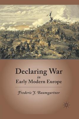 Book cover for Declaring War in Early Modern Europe