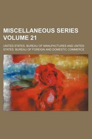 Cover of Miscellaneous Series Volume 21