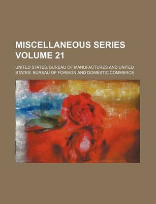 Book cover for Miscellaneous Series Volume 21
