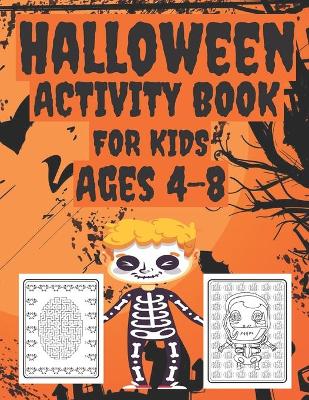 Book cover for Halloween Activity Book for Kids Ages 4-8