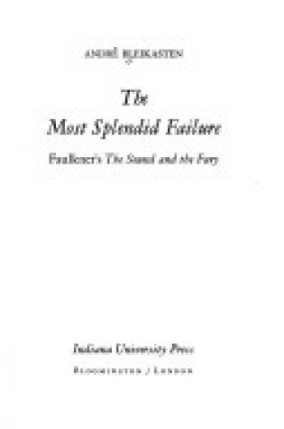 Cover of Most Splendid Failure