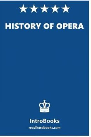 Cover of History of Opera