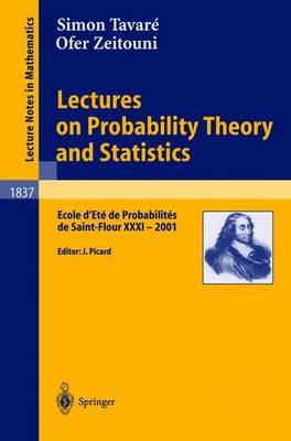 Book cover for Lectures on Probability Theory and Statistics