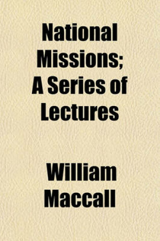 Cover of National Missions; A Series of Lectures