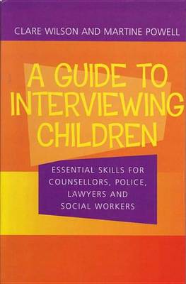 Book cover for Guide to Interviewing Children