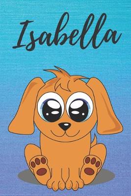 Book cover for Isabella dog coloring book / notebook / journal / diary