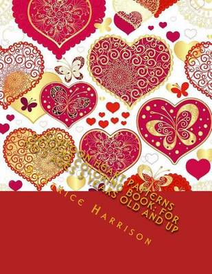 Book cover for Cartoon Heart Patterns Designs Coloring Book