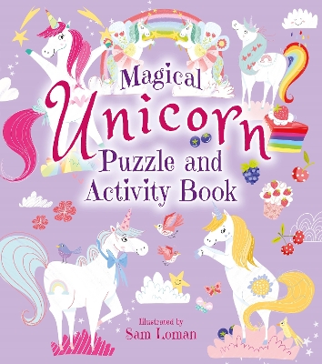 Book cover for Magical Unicorn Puzzle and Activity Book