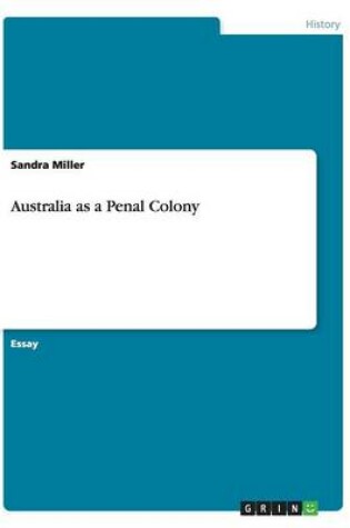 Cover of Australia as a Penal Colony