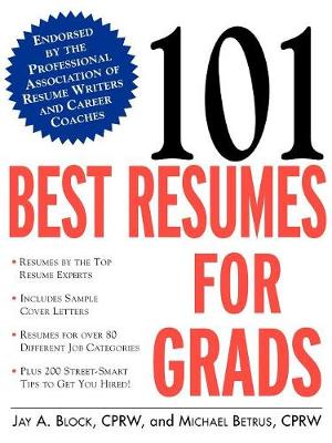 Book cover for 101 Best Resumes for Grads