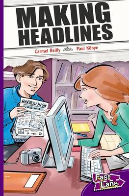 Book cover for Making Headlines Fast Lane Purple Fiction