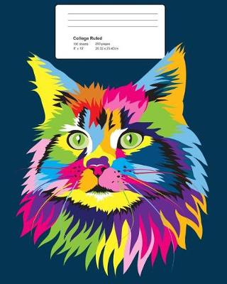 Book cover for Colorful Cat Composition Notebook