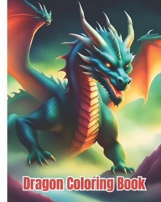 Book cover for Dragon Coloring Book