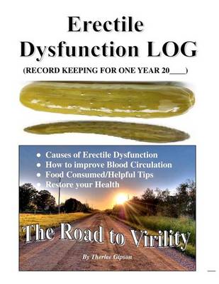 Book cover for Erectile Dysfunction Log
