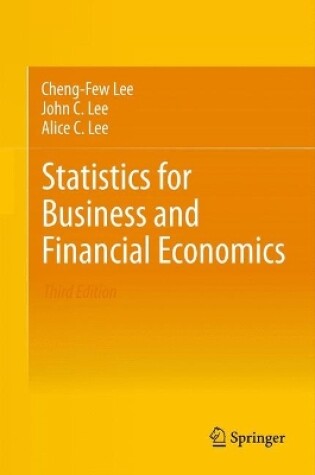 Cover of Statistics for Business and Financial Economics