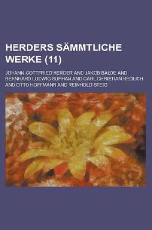 Cover of Herders S Mmtliche Werke (11)