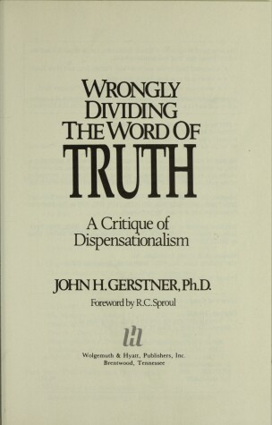 Book cover for Wrongly Dividing the Word of Truth