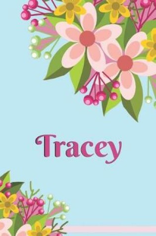 Cover of Tracey Personalized Blank Lined Journal Notebook