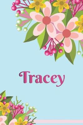 Book cover for Tracey Personalized Blank Lined Journal Notebook