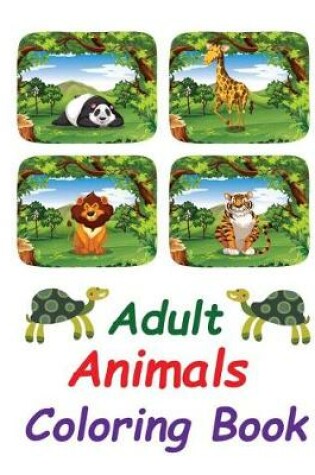 Cover of Adult Animals Coloring Book