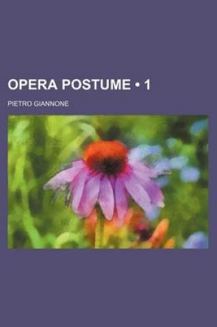 Cover of Opera Postume (1)