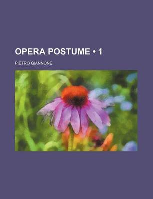 Book cover for Opera Postume (1)