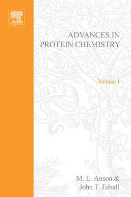 Book cover for Advances in Protein Chemistry Vol 1