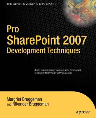 Book cover for Pro Sharepoint 2007 Development Techniques