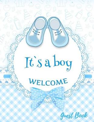 Book cover for It's a Boy Welcome Guest Book