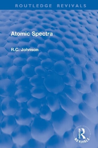 Cover of Atomic Spectra