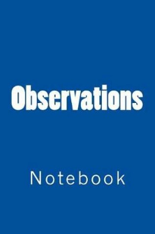 Cover of Observations