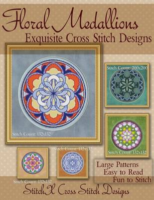 Book cover for Floral Medallions Exquisite Cross Stitch designs