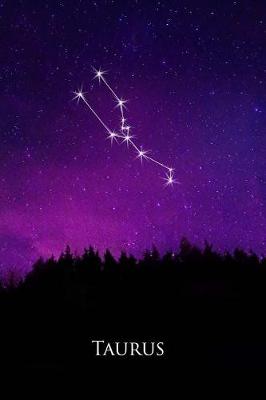 Cover of Taurus Constellation Night Sky Astrology Symbol Zodiac Horoscope Journal